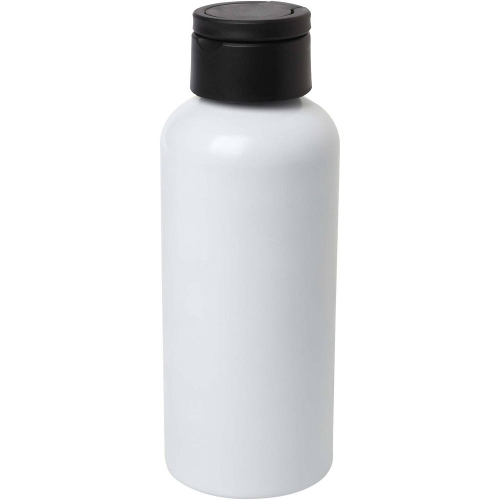 Logo trade promotional giveaway photo of: Trinity 600 ml RCS certified recycled aluminium water bottle with RPET lid